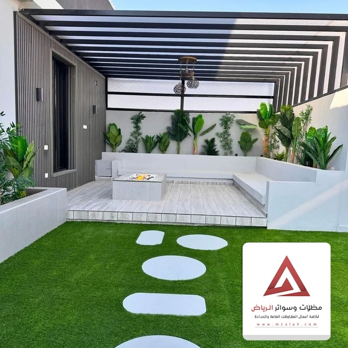 عمل مظلات الحدائق