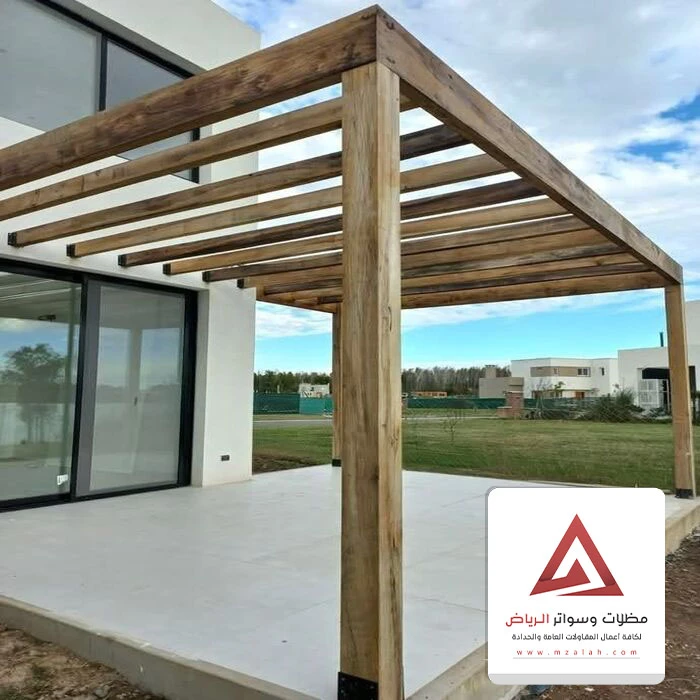 عمل مظلة خشبية الرياض