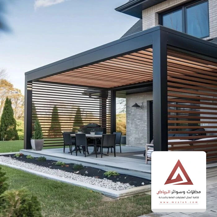 بناء مظلة خشب الرياض