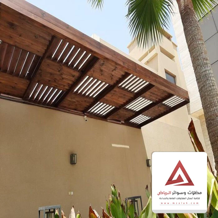 عمل مظلة خشبية الرياض