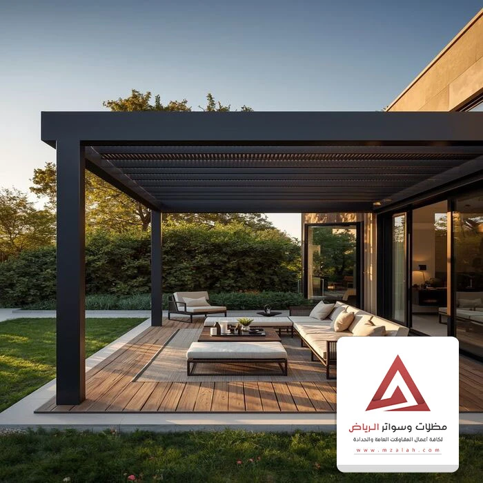 بناء مظلة خشب الرياض