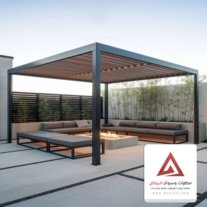 مظلة سيارات خشب الرياض