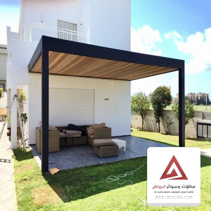 مظلة خشب للسطح الرياض