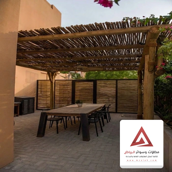 اشكال مظلات خيزران في الرياض