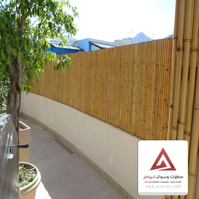 سواتر حدائق خيزران في الرياض